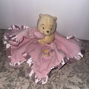 Pink Winnie the Pooh Security Blanket